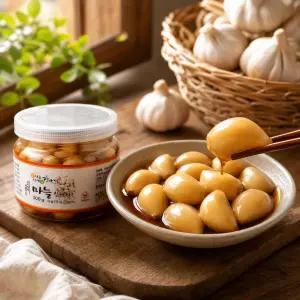 마늘장아찌 국내산 마늘 간장절임 300g 밥반찬