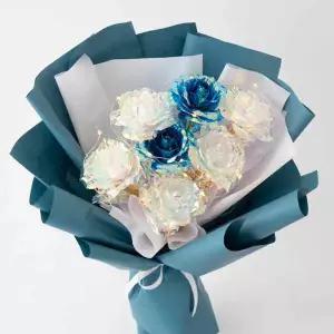 스노우폭스 반짝이는 별숲 꽃다발 전구 SET 3colors 택배전용
