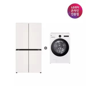 LG 디오스 오브제컬렉션 매직스페이스 냉장고 + LG 트롬 워시콤보 (T876MEE111 + FH25WA)