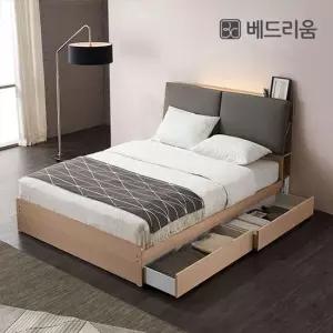 베드리움 블링 LED 서랍침대 Q+본넬 매트리스