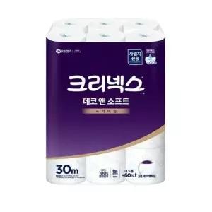 유한킴벌리 Y2C8N6W1 데코 소프트 무향 3겹 (24롤X30M)