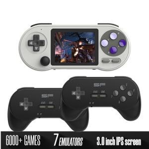 미니 휴대용 레트로게임기 SF2000 3인치 게임 IPS HD 스크린 콘솔 타입 무선 클래식 컨트롤러 충전 플레이어