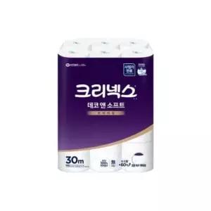 화장실 크리넥스 데코앤소프트 두루마리 24롤 45178 30m