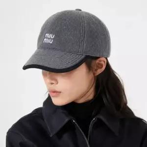 미우미우 26SS 플리스 베이스볼 캡 5HC369 15V3 F0031)