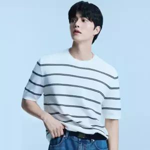 [롯데백화점]폴햄 남성 크루넥 하프밀란 반팔 스웨터(PHG2ER1030)