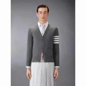 THOM BROWNE 26FW 파인 메리노 울 4-바 클래식 가디건 (MKC002A Y1014 038)