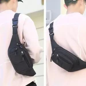 [제이큐]검정 힙색 남성 힙색 방수 힙색 심플 방수 경량 힙색