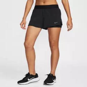 나이키 NIKE 스위프트 드라이 핏 미드라이즈 투인원 러닝 쇼츠 W - 블랙 HJ5377-010