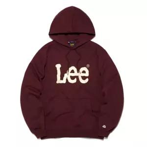 [LEE]LEE 빅 트위치 로고 후드 티셔츠 버건디 LE2603HD01BU