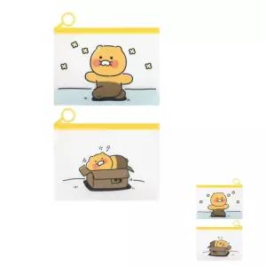 뮤 5P 카카오파우치 메이크업 다용도 화장품 전자기기 가방 여행 PVC 보관