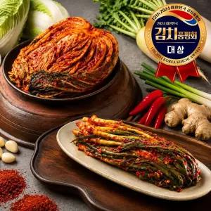 담미채 포기김치 3kg + 파김치 1kg 배추 국내산 당일제조