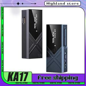 Fiio Ka17 USB 하이파이 DAC 휴대용 오디오 디코더 스틱 케이스 듀얼 Es9069q Pcm768 Dsd512 3.5/4.4mm 출