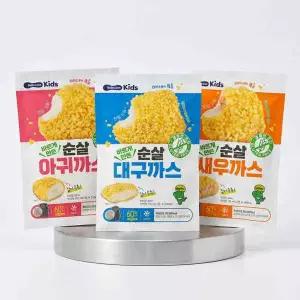 베베쿡 바르게 만든 순살 생선까스 1개(350g) 3종 택1