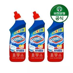 유한양행유한락스 변기세정제 시트러스 755mL 3개