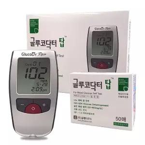 글루코닥터탑 측정기+시험지100매+침110개+솜100
