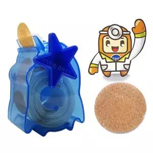 밴드랩 20mm 100매입 원형 롤 주사 반창고