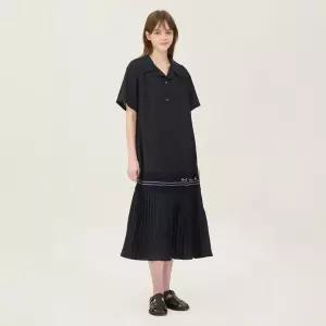 백화점 베네통 메쉬라인플리츠원피스BAOPA2631