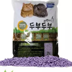 고양이 타비 두부두부 모래 7LX6개 콩비지 라벤더 응고형모래 yhCD27F
