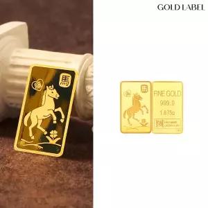 [골드라벨] 24K 순금 붉은말 골드바 1.875g