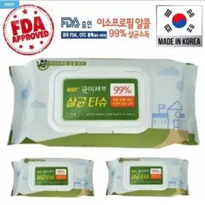 이소프로필 살균티슈 균이제로 75매 24개 알콜