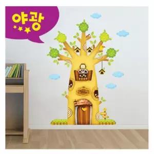 c26 현관문스티커 디자인스티커 몰딩시트지 퍼즐빅사계절나무 MDM-004