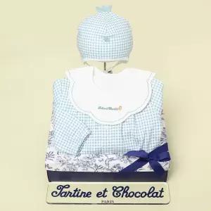 타티네 쇼콜라 캐릿우주복+턱받이+모자세트 TNOWQX052M출산50일백일선물세트 119578