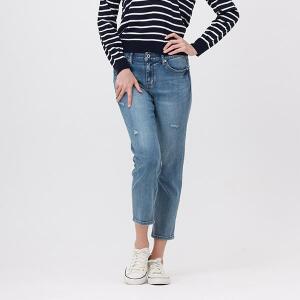 [잠뱅이]여성) 오비안밴드 바이오스톤 오픈구제 올브러쉬워싱 IG(크롭)_AN1DIG260-MB