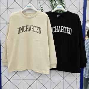 [에꼴리에]에꼴리에 주니어 블랙 레터링 바이오 라운드티 25C0407_GN