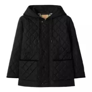 26FW 버버리 브롬리 후드 퀼팅 자켓 8110531 BLACK SAND DOM