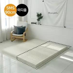 워너텍스 워너텍스 천연라텍스 매트리스 5cm 미니싱글 가로 90cm + 방수속커버