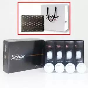 타이틀리스트 PRO V1 3피스 골프공 쇼핑백 로고인쇄 선물포장 홀인원 프로브이원 TA3865602