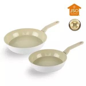 JSO HOME 세라믹 PG 인덕션 프라이팬 24cm + 프라이팬 28cm