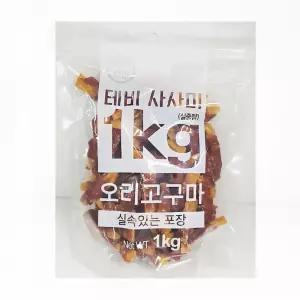 테비 오리 사사미 실속포장 1KG - 오리 고구마 [가빈스토어] 개간식 반려견간식