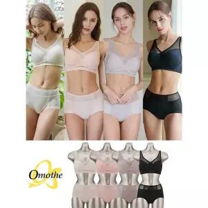 [오모떼]노와이어 에센스 클래식 보정 냉감 브라팬티 8종 풀세트