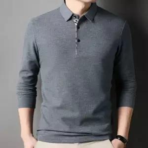 [하프클럽/]남성 카라티 긴팔 와플 셔츠 남자 일상복 상의