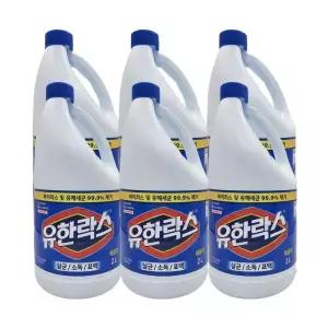 락스 레귤러 아영 2Lx6개 대용량 욕실청소용 화장