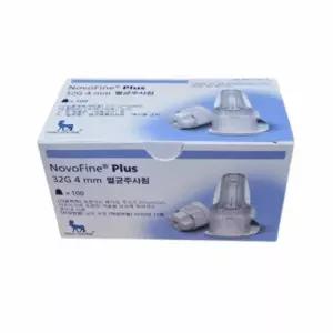 노보파인 플러스 인슐린 펜니들 32G 4MM 100입 NOVOFINE 멸균 주사침 주사바늘 NOVOFINE