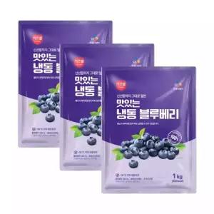 이츠웰 냉동블루베리1kg x 3개