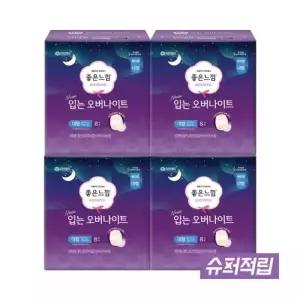 좋은느낌 오리지널 입는 오버나이트 8매 X 4팩 / 입는생리대, 팬티형 생리대