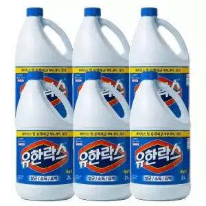 [도착보장] 유한락스 레귤러 2L, 6개