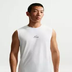 [국내정품] 나이키 NIKE 프로 민소매 트레이닝 탑 M - 화이트:블랙 / IM4900-100