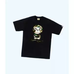 BAPE 퍼스트 카모 베이비 마일로 티셔츠 상의(M) 블랙 옐로우 002TEM301006BKD 5235720
