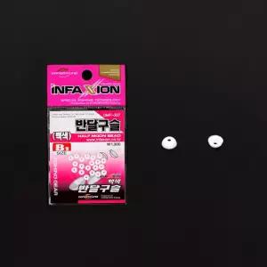 인팩션 반달구슬 백색 DMF-307 바다낚시소품