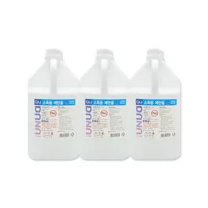 다나 에탄올 알콜 83% 4L x3개 공간소독 무료전달 보건소 학교 소독제