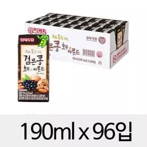 [NS홈쇼핑]삼육 검은콩 호두&아몬드두유 190mlx96입[32572331]