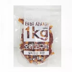 [테비] 오리 사사미 실속포장 1kg - 오리 고구마