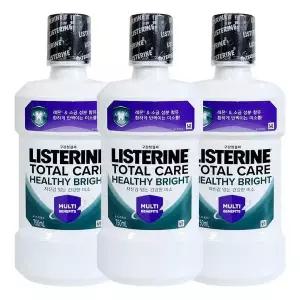 리스테린 토탈케어 헬씨브라이트 750ml X 3개