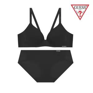 [백화점정품] 게스언더웨어 [선물포장]메쉬홀 푸쉬업볼륨 브라팬티세트 GFWBR312GFWBP312BK