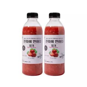 생기찬 저당 국산 딸기 82% 딸기청 750g 2병