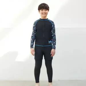 베이직엘르 BASIC ELLE 남아동 집업 래쉬가드 워터레깅스 세트 키즈 수영복 BEB-T702K